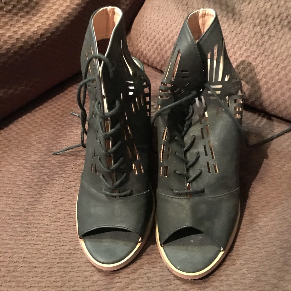 Open toe heels